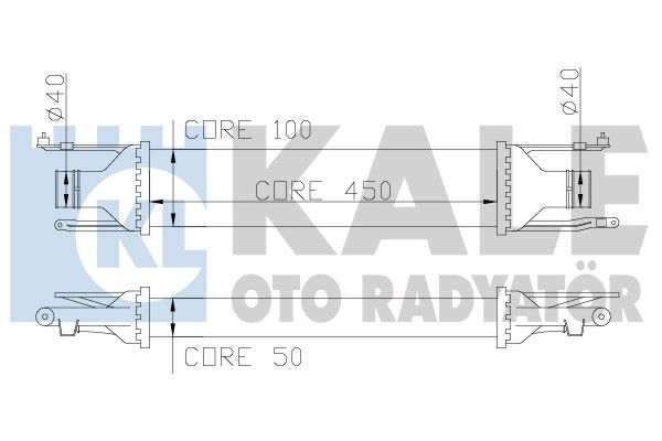 KALE OTO RADYATÖR Kompressoriõhu radiaator 348400